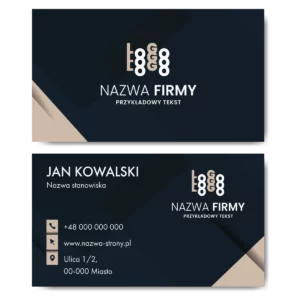 Wizytówki biznesowe kreda mat 350g GRUBY PAPIER PROJEKT W CENIE