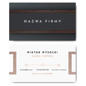 Wizytówki biznesowe kreda mat 350g PONAD 1000 GOTOWY SZABLONÓW