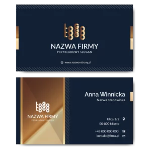 Wizytówki biznesowe kreda mat 350g PONAD 1000 GOTOWY SZABLONÓW