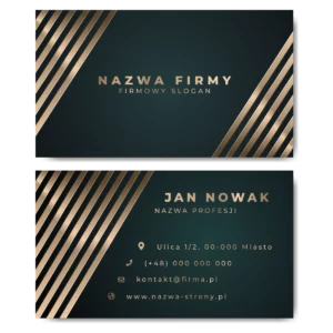 Wizytówki profesjonalne gruby papier 350g do biura PROJEKT GRATIS
