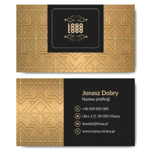 Wizytówki do biura ekskluzywne gruby papier 350g PROJEKT GRATIS