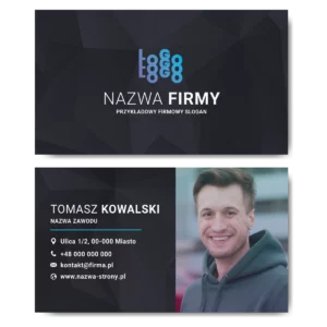 Wizytówki z twoim zdjęciem gruby papier mat 350g PROJEKT GRATIS