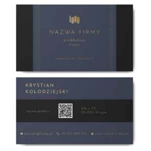 Wizytówki z kodem QR gruby papier 350g DOWOLNA EDYCJA PROJEKTU