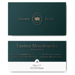 Wizytówki biznesowe powłoka matowa 350g DOWOLNA EDYCJA PROJEKTU