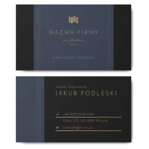 Wizytówki biznesowe powłoka matowa 350g DOWOLNA EDYCJA PROJEKTU