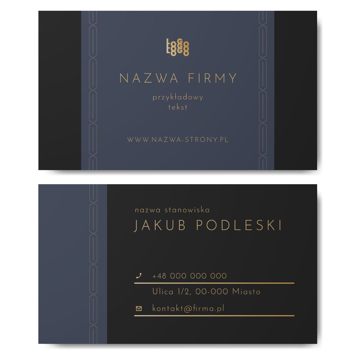 Wizytówki biznesowe powłoka matowa 350g DOWOLNA EDYCJA PROJEKTU