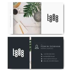 Wizytówki biznesowe do biura kreda mat 350g MODYFIKACJA PROJEKTU