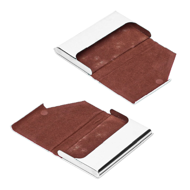 Wizytownik biały METAL etui na magnes na wizytówki - obrazek 7