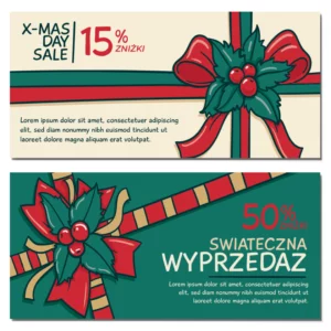 Vouchery prezentowe świąteczne DL MAT 350g święta DARMOWY PROJEKT
