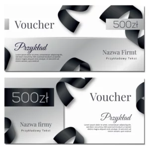Vouchery podarunkowe usługa fryzjer DL MAT 350g PROJEKT GRATIS