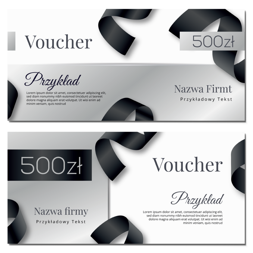 Vouchery podarunkowe usługa fryzjer DL MAT 350g PROJEKT GRATIS