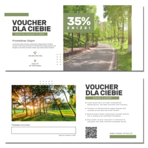Vouchery na prezent TWOJE ZDJĘCIE QR DL MAT 350g PROJEKT ZA DARMO
